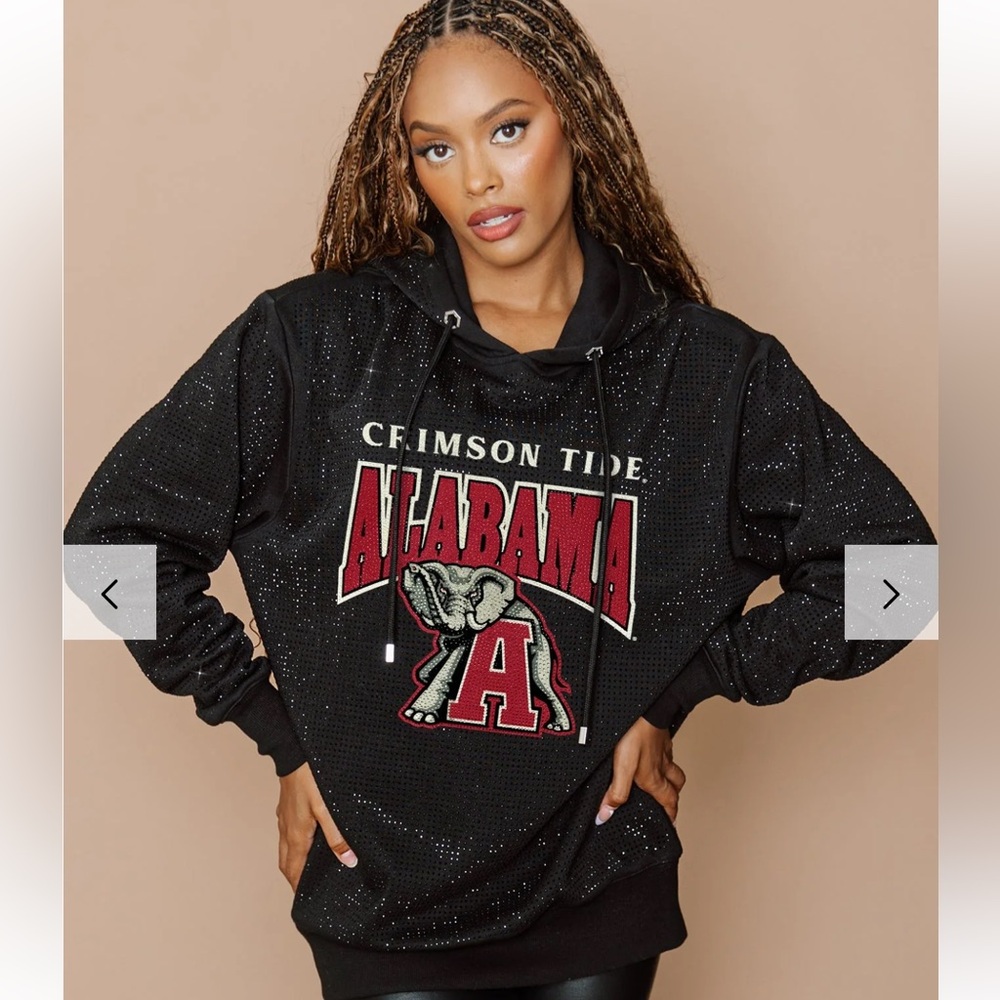Alabama black hoodie with a sparkle ✨
